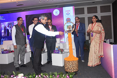 The summit unfolded with the lighting of the ceremonial lamp by the visiting dignitaries 