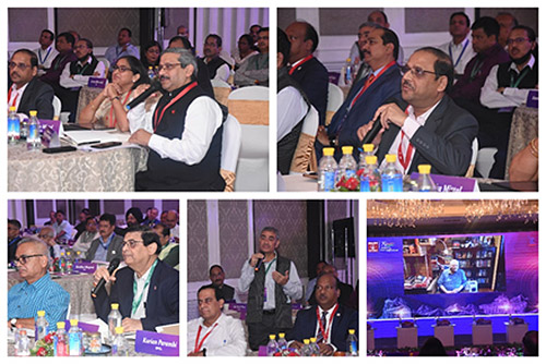 Senior executives participating in the interactions with Adil Zainulbhai