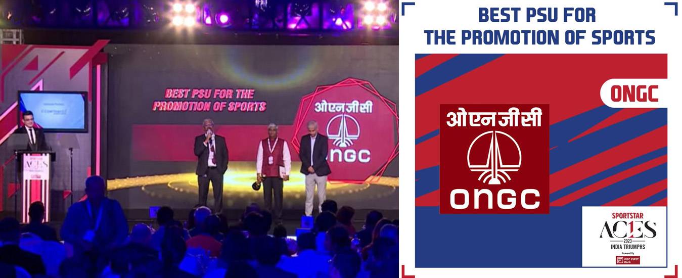 ONGC wins Sportstar Aces Award 2023 under ‘Best PSU for Promotion of Sports’ category